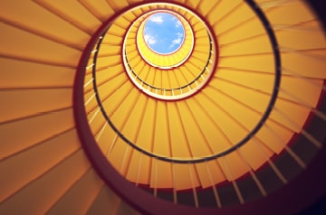 abstract yellow architecture