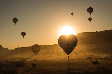 hot air balloons