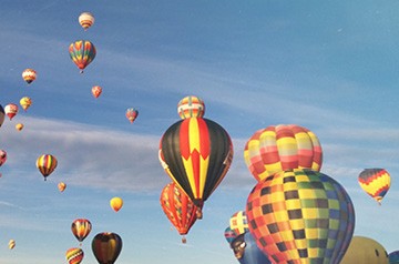 hot air balloons