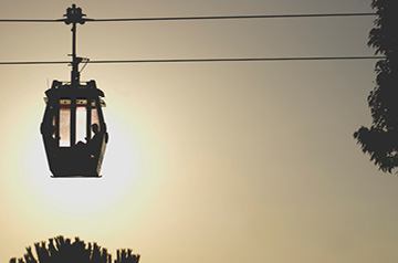 gondola lift silhouette