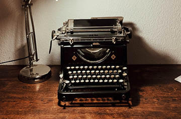 vintage typewriter
