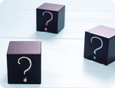 dice with question marks on each face