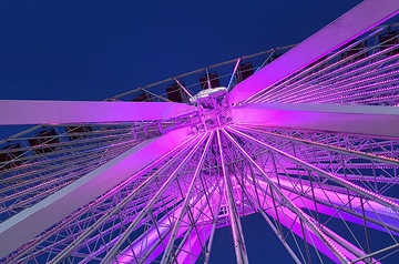 ferris wheel at night