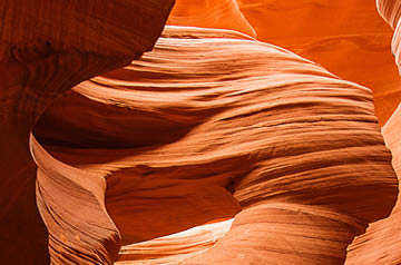 abstract photo of red rocks in canyon