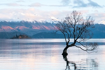 scenic mountain lake