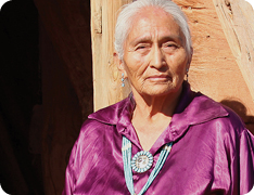 elderly Native American woman