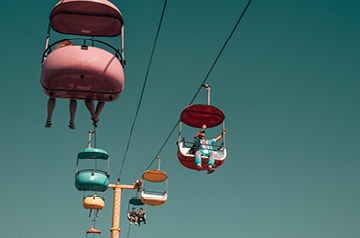 riding gondola lifts