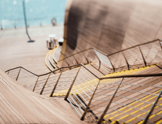 wooden stairway leading to boardwalk