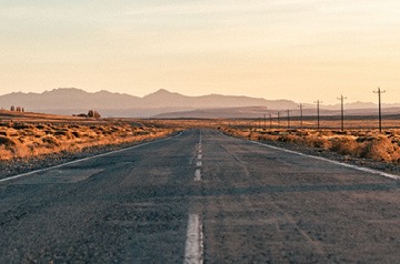 empty desert highway