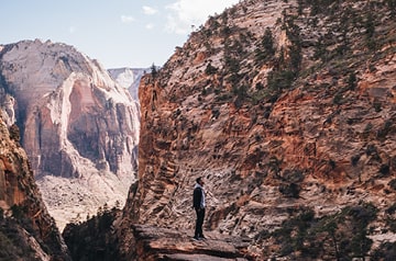 viewing mountainous desert landscape