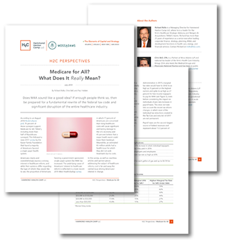 Screenshots of Medicare for All report