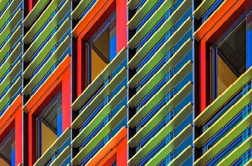 abstract photo of bright building side