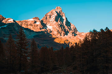 mountaintop at sunset