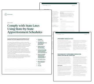 State Apportionment White Paper