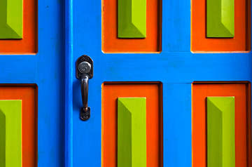 colorful door