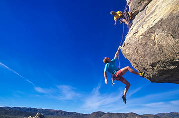 Rockclimbing duo